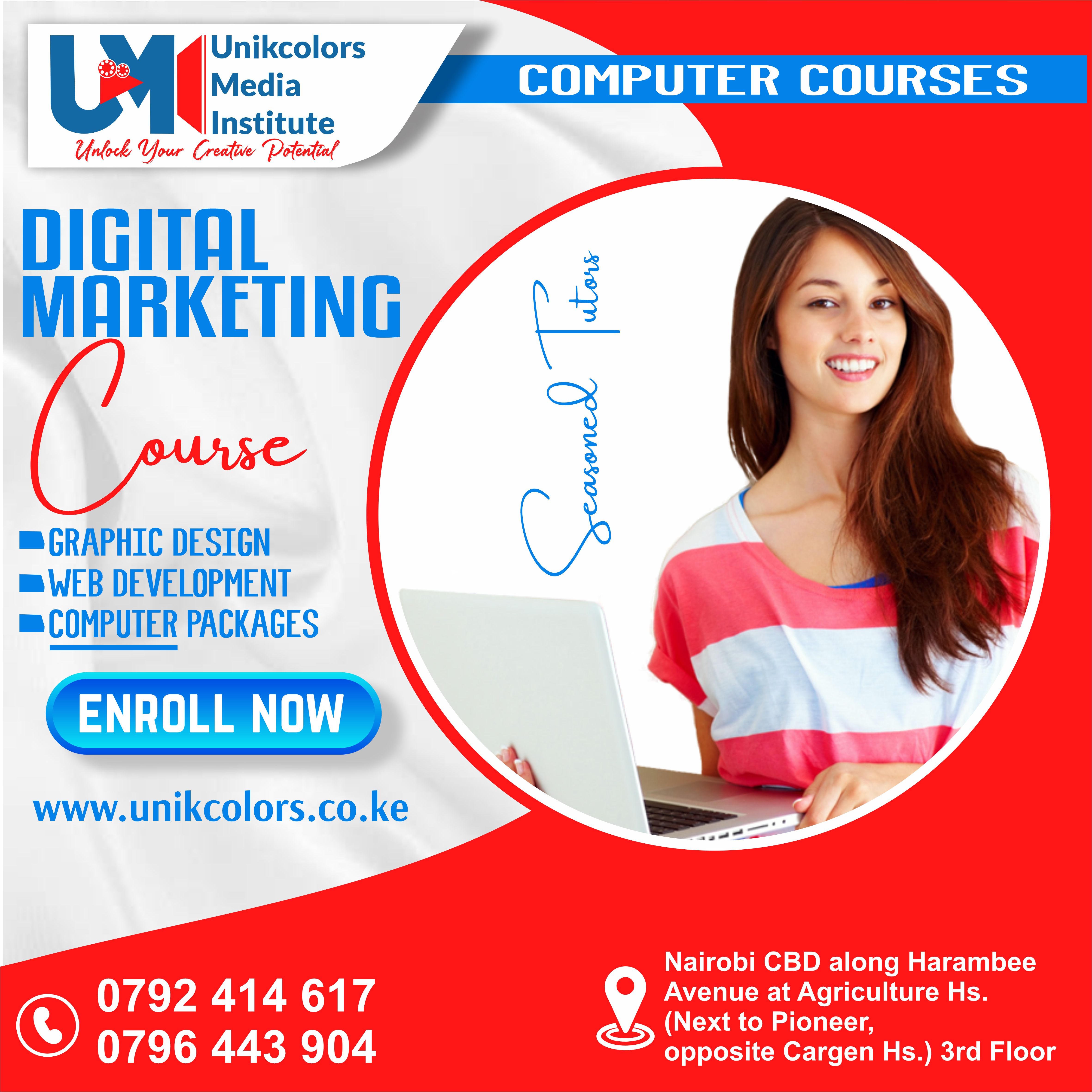 COMPUTER COURSES - DIGITAL MARKETING | GRAPHIC DESIGN | WEB DEVELOPMENT | COMPUTER PACKAGES COURSE